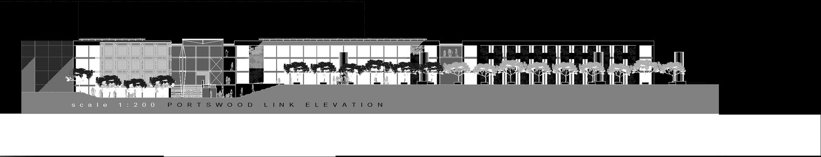 BP Green Headquarters — Portswood Link elevation